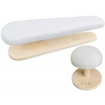 원목 다리미판 옷 어깨 나무 소매 보드 미니 둥근 바지 접이식 테이블 : 세종몰스토어