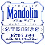 DAddario Sngl Mando 니켈 039/J67 4Th (J6704) Nickel : 다하다투글로벌