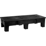 상업용 NSF 중장비 플라스틱 더네이지 랙 2500파운드 용량 48인치 x 22인치 12인치 28W501 48x 22x 12 : 씨엘르샵
