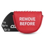 Golf Mallet Putter Covers, Magnetic Closure Remove Before Flight Premium Leather Mallet Putter Headc : 재우네스토어