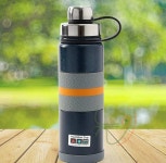 늘웃음 텀블러 보온병 1L 네이비 물병1리터 스텐텀블러 : 늘웃음