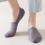 면소재 벗겨짐방지 여름 남성용 투명쿨덧신 실리콘 양말 페이크삭스 맨발같은 편안함 아이스실크 : 레스트인더포레스트