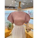 레코브 플리츠 반넥 블라우스LK31E9BL523X 894004 : 최고이
