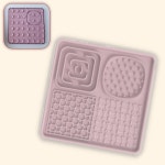 실리콘 흡착 강아지슬로우식기 급체방지 밥그릇 소 핑크 20.5cm : 수담 스토어