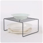 S 식탁 선반 테이블 정리 개인 트 레이 접시 소형 테이 블랙 : 테즈샵