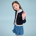 [38%OFF][BEANPOLE KIDS][Essential] 여아 면 변형 케이블 카디건 - 네이비(BI515AGE2R) : 빈폴키즈