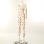 [비너스](신세계 강남점)25AW 실크처럼 부드러운 모달스판 소재 플로럴패턴 나염 여성 9부 내의 세트(VLG6053S) : 신세계백화점