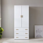 모던틱 화이트 서랍 옷장 800 - 인테리어 가구 : 아라나르샤