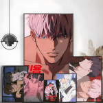 사이버펑크 엣지 러너 데이비드 루시 레베카 만화방 장식 애니 포스터 굿즈 1PC M-MIGNON 자체 접착 스티커는 벽면에 적합합니다. 방수 및 방습... 