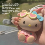 불독 고양이 톰 과 제리 스파이크 초등 대 학생 가방 파우치 굿즈... 색상 변화 펜던트 작은 외출 열쇠고리 귀여운 친구 여자친구 선물 : 다이센하루상