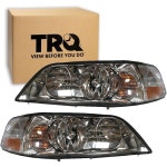 TRQ 2개 헤드라이트 어셈블리 세트 운전석 및 조수석용 20032004 링컨 타운카 호환 FO2502184 FO2503184 : 나폴리쇼퍼백