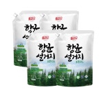 트리오 항균 설거지 천연 피톤치드 1200ml 리필 4개 : 모던루나