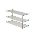 3단 스틸 선반장 다용도 수납장 학생방 베란다 정리 메탈랙 튼튼한선반 전시대 : 구스상회