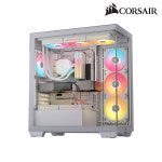 커세어 3500X LX-R RGB iCUE LINK 강화유리 PC케이스 (화이트) : 커세어 한국 정식 총판