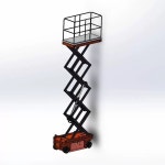 작업대 테이블 높이조절 고소작업차 산업용 검 A. J1433이동식 가위 리프트 설계 3D : 풀밭의 길목