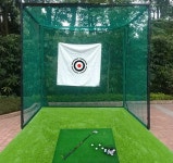 미니 골프 연습장 사무실 매트 스윙 연습기 연습 개인 홈 골프망 실내 : 시스몰0