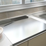 싱크대 상판덮개 스텐리스도마 조리대 대형 플레이팅 스테인리스 거르망 오일 캠핑장 도마 : 0691올리마켓