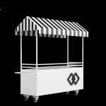 가판대 매대 선반 전시대 업소용 야시장 야외 철제 이동식 마트 행사 : 시스몰0