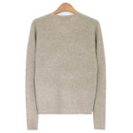 라파클럽 여성 브이넥 울 골지 니트 스웨터 : 주식회사 라파클럽