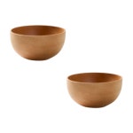 자주 비치우드 공기 밥그릇 식당 신혼 부부 식기 2P : 하이브마켓스토리