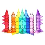 7세 입체 건축물 가베놀이 상상력 자석블록 200p/ 홈스쿨링 탄탄한결합 마그네틱 : 더나이스33