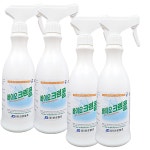 진로발효 바이오크린콜 450ml 4개 뿌리는소독제 스프레이 살균 분무기 알콜 에탄올 : 블룸로즈