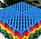 배수 발판 컬러 격자 바닥 공업용 공장 세차장 40x40cm 10장 레드 : 오케이하우