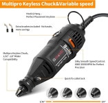 고사위 다목적 로터리툴 G4007-US 다용도 수공예 공구세트 : -더 봄