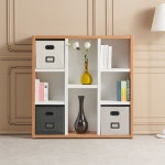 3단 8칸 선반 수납장 학생방 서재 문서교재 정리 책장 수납가구 H652 우드수납장 : 구스상회