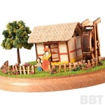 동방울나무 미니하우스 물레방아 모형조립 나무조립키트 : 동방울나무