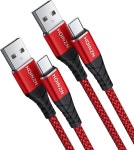 호인즈 USB C케이블 BTOCC01R06 2팩 빠른충전 내구성강화 나일론 : -더 봄 구매대행
