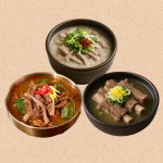 박복녀 3종세트 합천 양지육개장 특왕갈비탕 돼지국밥(다대기포함) 푸짐한 식사 : 참방정