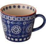 HEADS HNP-MUG6 머그잔 4피스 블루 쁘띠 수제 아트 11.5 x 7.5cm blue 1 : 망개플렉스