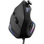 버티컬 마우스 손목 사무용 수직 게임용 유선 RGB 인체공학적 USB 조이스틱 PC 컴퓨터 게이머용 프로그래밍 : 핑미12