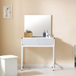 LR거울 포함 수납 화장대 세트 800 안방 인테리어 화장 공간 가구 고급 모던한 세련된 : 론리테일