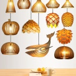 무드등 라탄 카페 고래 LED 우드 조명 대나무등 고래조명 천장 : 제이에스에이컴퍼니