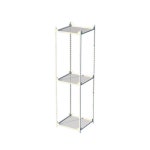 LR철제 메탈랙 3단 선반장 협소공간 보조수납 슬림형 조립식 가구 견고한스틸본체 : 론리테일