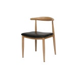 LR스틸 카우 PU 체어 독특한 디자인 카페 인테리어 포인트 의자 세련된 튼튼한 편안한 : 론리테일