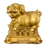 대형 황금복돼지 재물복 금돼지 개업선물 풍수 행운 소형 : MARKET EXPRESS