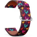 아마즈핏 스마트워치 Amazfit GTS 4 / Mini 3 2e 2 미니 2, 20mm 교체 가죽 시계 밴드 루스터 치킨 스트랩 브레이슬릿과 호환됩니다... 