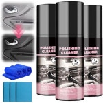 가죽 클리너 가죽관리 자동차 실내 프리미엄 인테리어 2025 새로운 무수 광택 클리너, 디테일을 위한 차량 폴란드 디테일러, 고무, 3... 