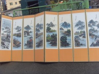 세호마트 8폭 산수화 그림 병풍 중고 경남양산서창 : 세호다팜