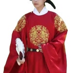 임금옷 왕 옷 용포 곤룡포 한복 코스프레 촬영 소품 A. S, A. 부르고뉴 라운드넥 로브 : 와이앤유마켓