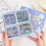 유니버스 킨더가든 스티커 100장 상자 포장 박스 대용량 우주 다꾸 꾸밈 PET 다이어리 : 아토플라자