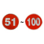 룰루랄라 1P 원형 62mm 에폭시 번호판 레드 51~100 테이블번호 pc방번호스티커 : 룰루랄라생활사무용품점