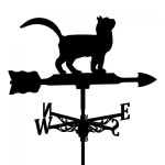 풍향계 금속 바람개비 정원 지붕용 검은색 표시 농가 화장실 안뜰 창고 바람 방향 표시기 : 트렌드메이커샵