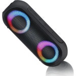 캠핑 스피커 야외 조명 소형 휴대용 블루투스 스피커, IPX7 방수, 33피트 범위, LED 조명, TWS 스테레오, 블랙블랙 Black : 더블유에이컴퍼니