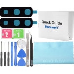 스마트폰 카메라 렌즈 유튜브 호환용 휴대폰 삼성 갤럭시 폴드 F900 2Pcs 용 후면 유리 커버 교체 : 알에이컴퍼니