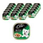 시저 불고기맛 100g x 24개 강아지 습식 캔 간식 : 가성비 대량 스토어
