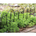 휘니얼 화단분리대 7226 철제 잔디경계 울타리휀스 팬스 정원(45.5cm x H40cm) : 왕농사